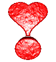 emoji de corazon girando con forma de exclamación